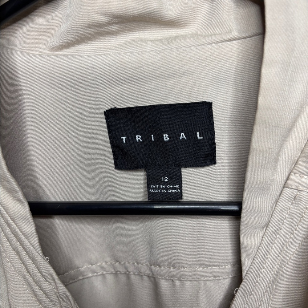 Tribal Utility Jacket Cream Size 12 - Picture 3 of 9